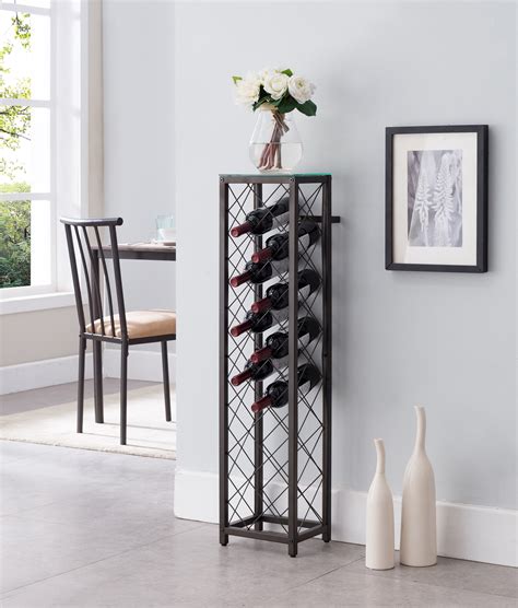 standing wine racks metal